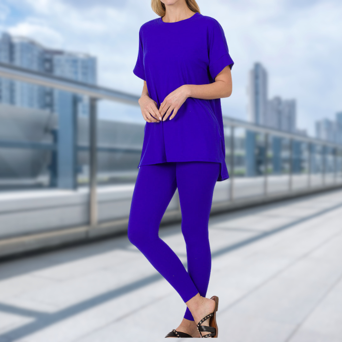 Electric Blue Legging Set