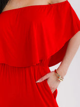 Load image into Gallery viewer, Scarlet Night Red Jumpsuit
