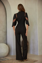 Load image into Gallery viewer, Sheer Elegance Black Jumpsuit
