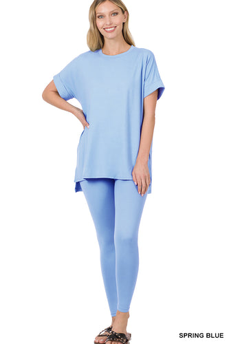 Sulty Style women's legging set in Blue