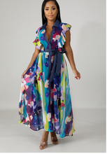 Load image into Gallery viewer, vibrant floral spring dress
